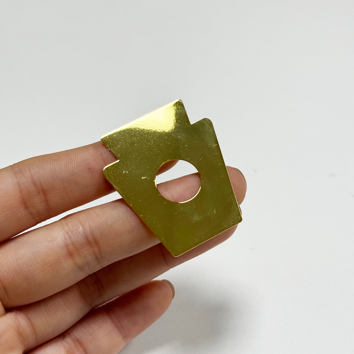 Ludwig Keystone Monroe Snare Drum Badge 80's 90's Without Grommet Logo Plate Emblem Vintage Part