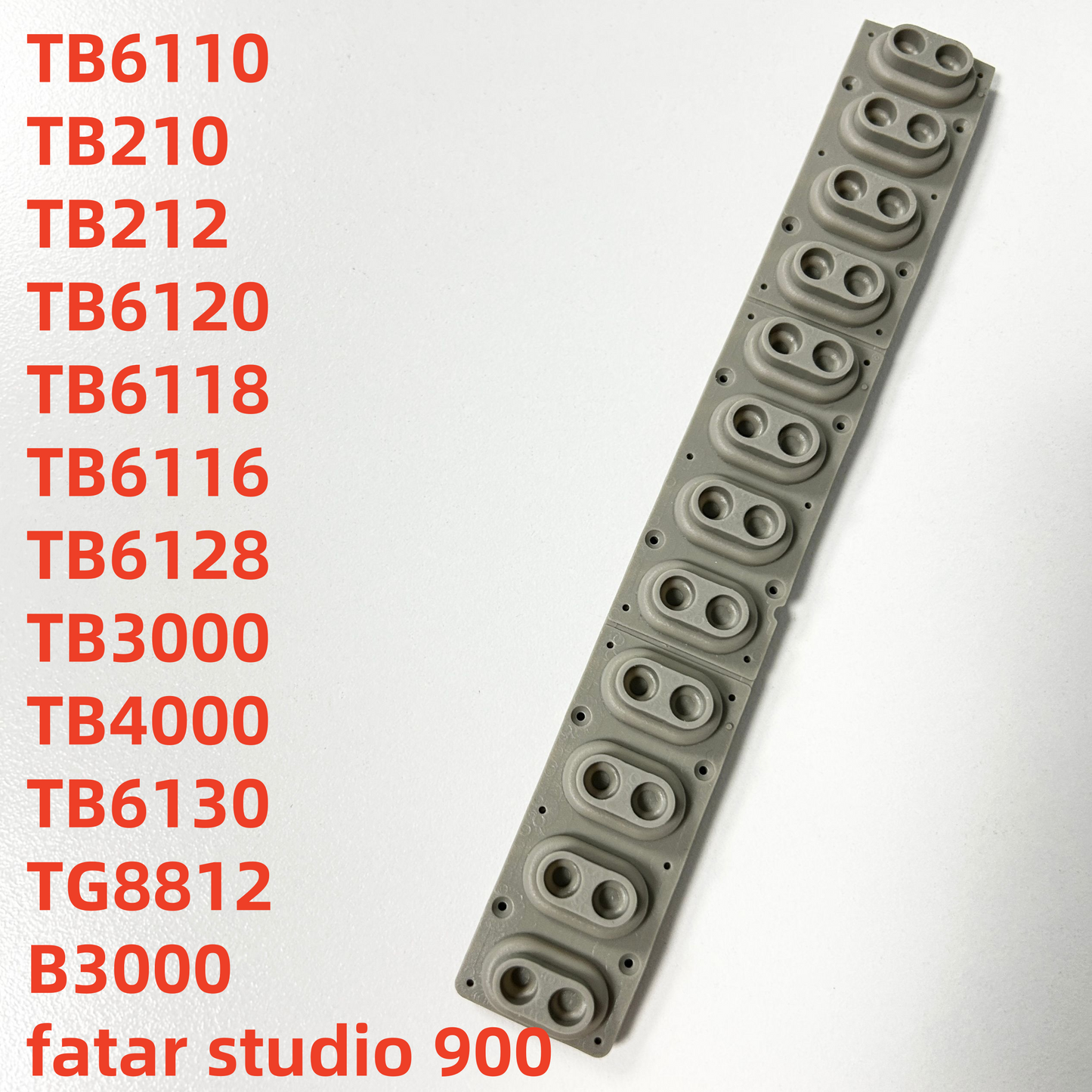 Conductive Rubber Key Contact Conductive Strip For Ringway TB6110 TB210 TB212 TB6120 TB6118 TB6116 TB6128 TB3000 TB4000 TB6130 TG8812 B3000 fatar studio 900