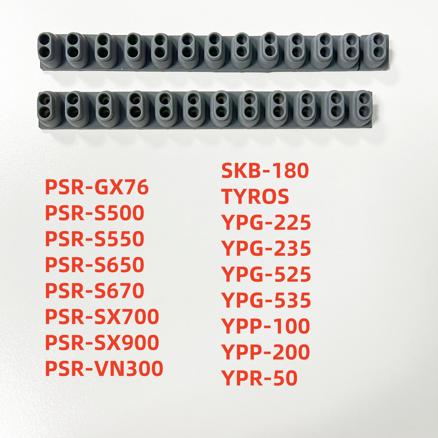 Keyboard Rubber Contact For YAMAHA PSR-GX76 PSR-S500 PSR-S550 PSR-S650 PSR-S670 PSR-SX700 PSR-SX900 PSR-VN300 SKB-180 TYROS YPG-225 YPG-235 YPG-525 YPG-535 YPP-100 YPP-200 YPR-50