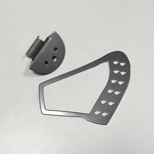 12-string Harp Tailpiece + Bracket to Replace R tp for Rickenbacker Electric Guitar 1.6mm Thick Steel Sheet Part
