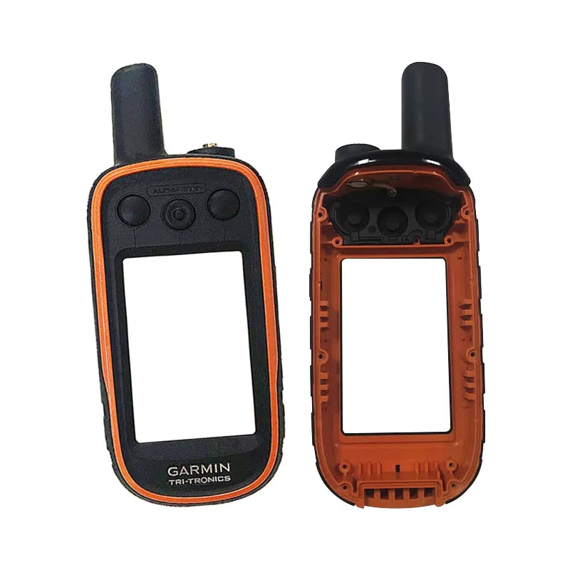 For GARMIN Alpha 100 Front Cover Case Shell With Traces Front Frame Power Button Antenna Handheld GPS Replacement Repair