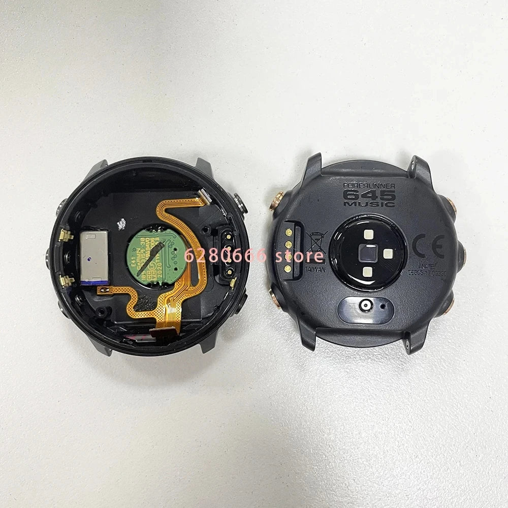 For GARMIN Forerunner 645 Music Back Cover Case Forerunner 645M Rear Cover Case With / Without Sensor Replacement Part Repair