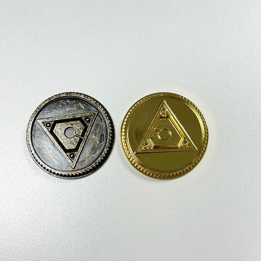 Legacy TURBO Power Coin Weathered / Gold Ranger Made for Bandai Legacy Ranger Morpher Cosplay Prop