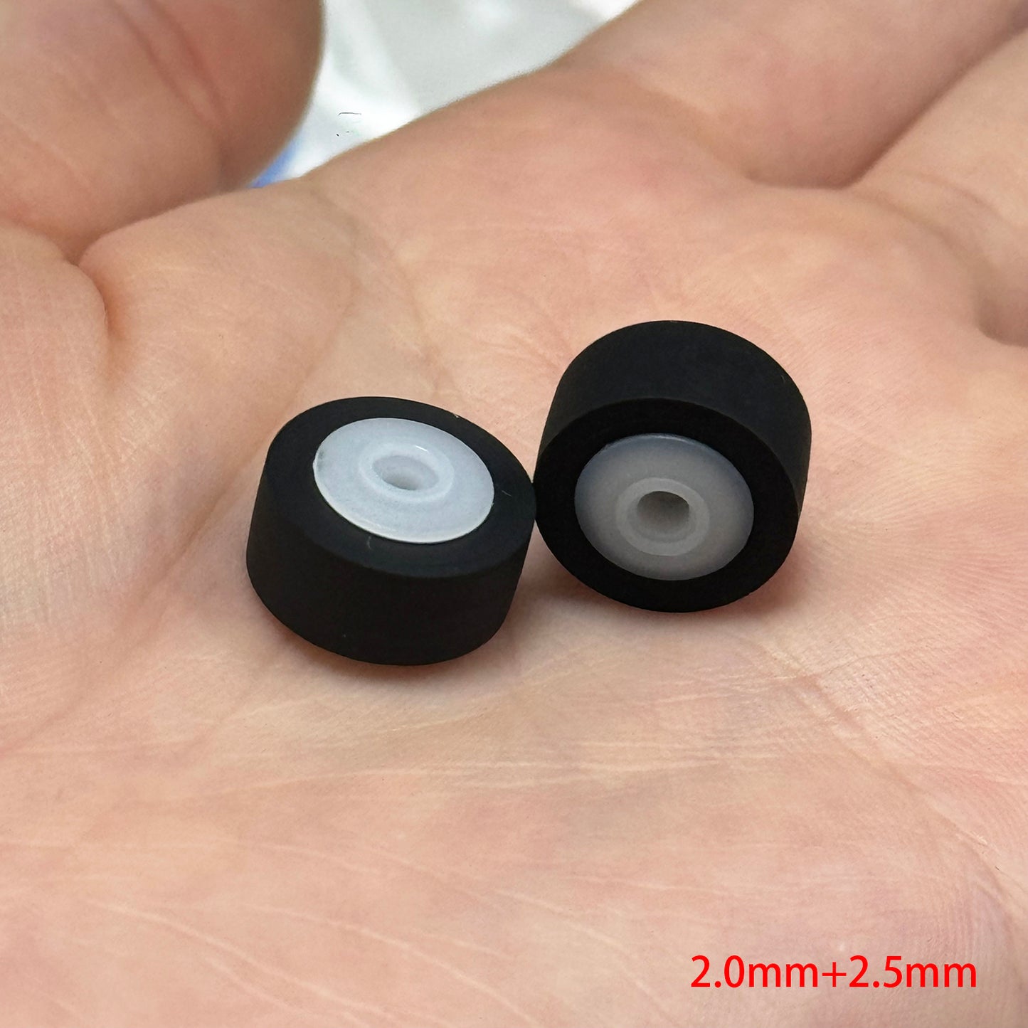 Pinch Roller Rubber Compatible With Boombox 13 x 8 mm Set of 2 pcs Single / Dual Capstan Cassette Decks Take-up Side Replacement