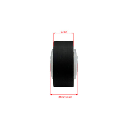 Pinch Roller Rubber Compatible With Boombox 13 x 8 mm Set of 2 pcs Single / Dual Capstan Cassette Decks Take-up Side Replacement