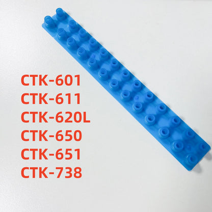 Conductive Rubber Key Contact Conductive Strip For Casio CTK-601 CTK-611 CTK-620L CTK-650 CTK-651 CTK-738