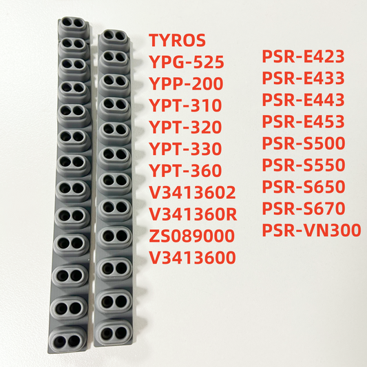Keyboard Rubber Contact For YAMAHA PSR-E423 PSR-E433 PSR-E443 PSR-E453 PSR-S500 PSR-S550 PSR-S650 PSR-S670 PSR-VN300 TYROS YPG-525 YPP-200 YPT-310 YPT-320 YPT-330 YPT-360 V3413602 V341360R ZS089000 V3413600