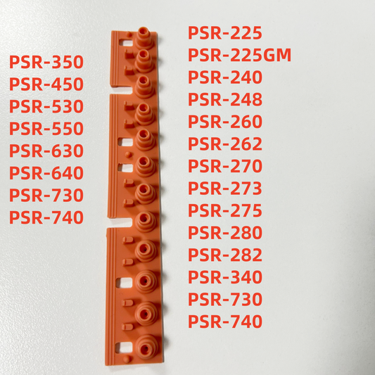 Conductive Rubber Key Contact Conductive Strip For Yamaha PSR-225 PSR-225GM PSR-240 PSR-248 PSR-260 PSR-262 PSR-270 PSR-273 PSR-275 PSR-280 PSR-282 PSR-340 PSR-350 PSR-450 PSR-530 PSR-550 PSR-630 PSR-640 PSR-730 PSR-740