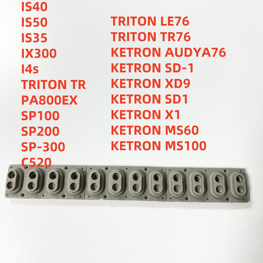 Conductive Rubber Key Contact Conductive Strip For Korg IS40 IS50 IS35 IX300 I4s TRITON TR PA800EX SP100 SP200 SP-300 C520 TRITON LE76 TRITON TR76 KETRON AUDYA76 KETRON SD-1 KETRON XD9 KETRON SD1 KETRON X1 KETRON MS60 KETRON MS100
