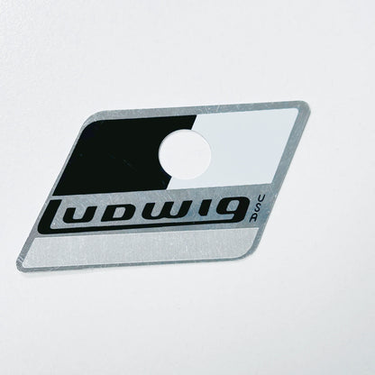 Ludwig Blue And olive Drum Badge Pointy- with 6ply grommet