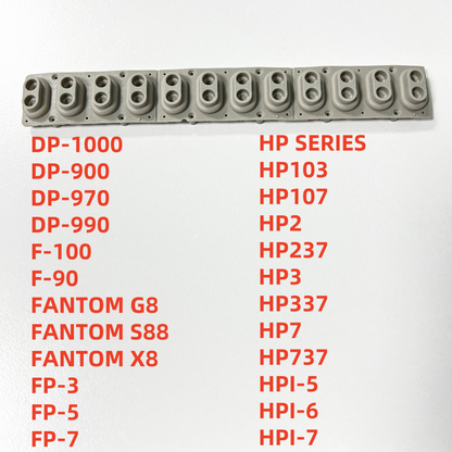 Conductive Rubber Key Contact Conductive Strip For Roland DP-1000 DP-900 DP-970 DP-990 F-100 F-90 FANTOM G8 FANTOM S88 FANTOM X8 FP-3 FP-5 FP-7 HP SERIES HP103 HP107 HP2 HP237 HP3 HP337 HP7 HP737 HPI-5 HPI-6 HPI-7