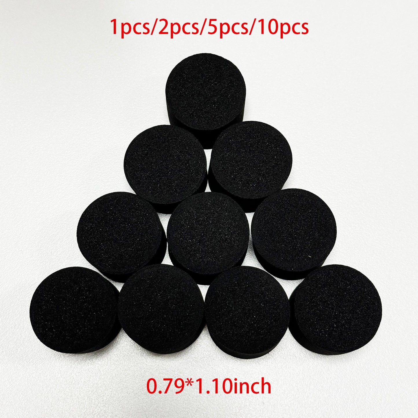 0.79*1.10inch Electronic Drum Part Trigger Cone Sponge Foam With Adhesive Electronic Drum Modification High-density Foam 28x20mm 1/2/5/10pcs