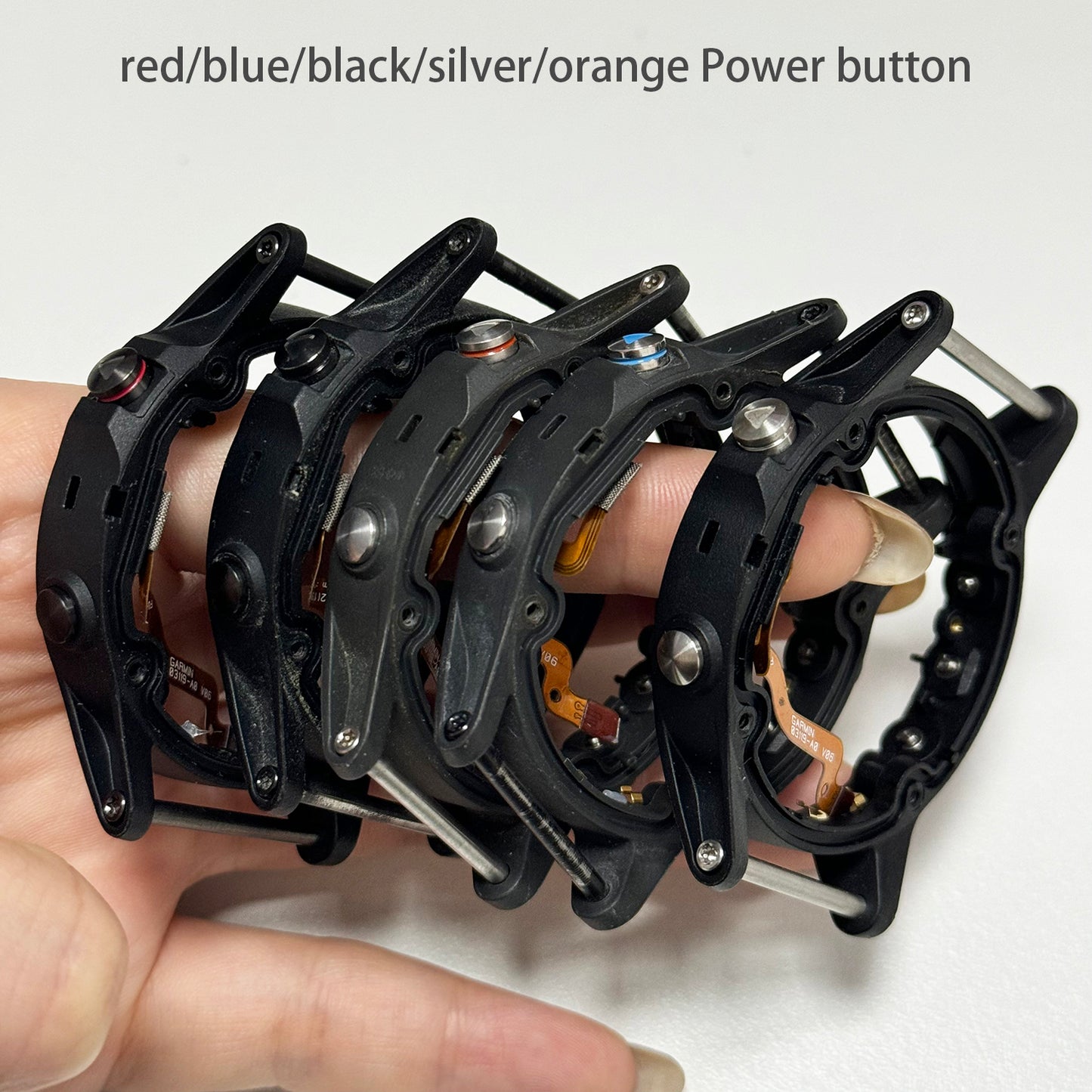 Middle Frame For Garmin Fenix 5 / Fenix 5 Sapphire / Fenix 5 Plus Back Cover Frame With Button , Stem Middle Box Frame Power Button Part Repair