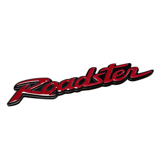RED ROADSTER JDM EMBLEM BADGE With Double-sided Tape LOGO ENGINE RACE MIATA MX-5 NB NA MX5 EUNOS Decorations 3 1/2 inches long