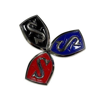 RED/BLACK/BLUE SILVIA S HOOD TRUNK EMBLEM BADGE 240 240SX S13 S14 S15 SR20DET