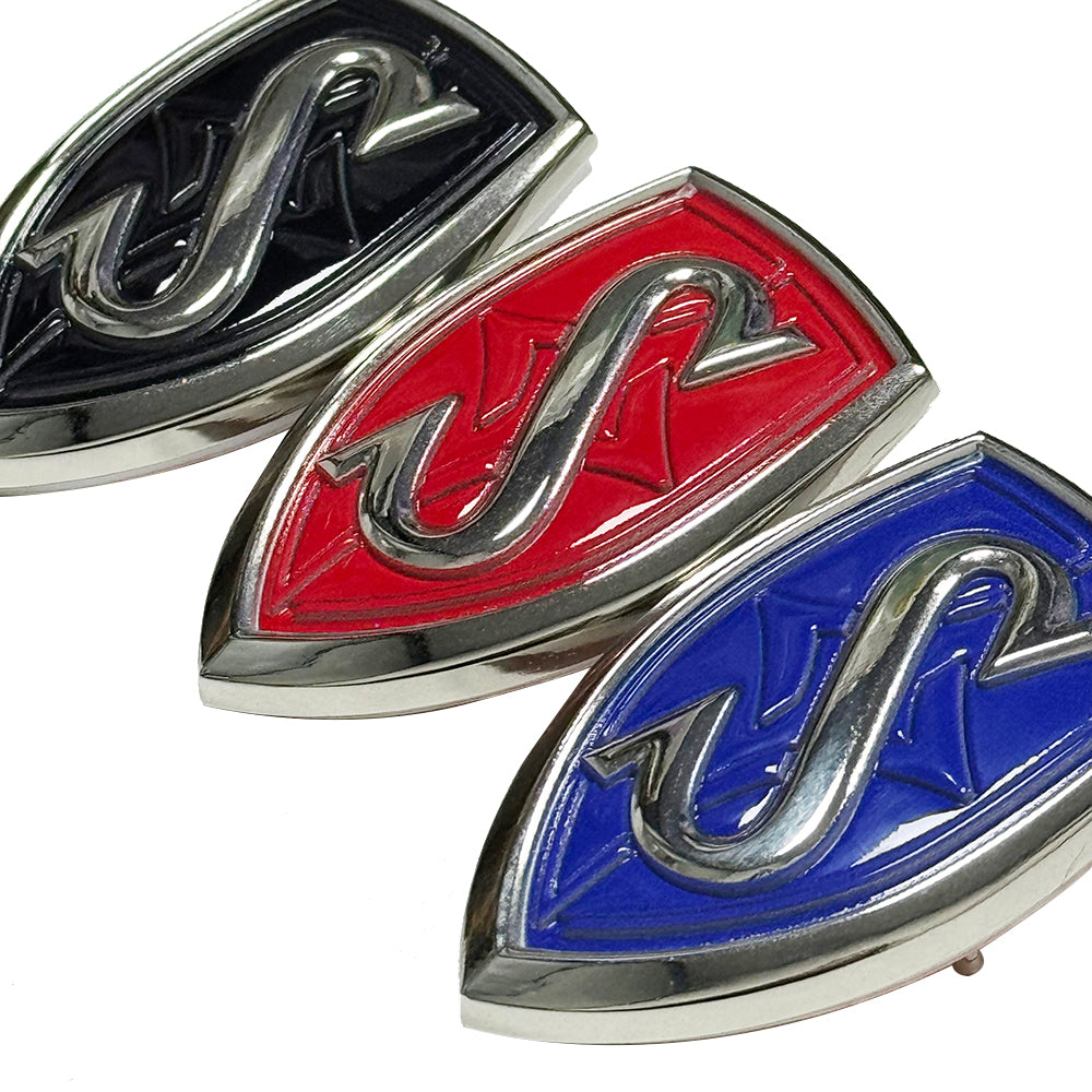 RED/BLACK/BLUE SILVIA S HOOD TRUNK EMBLEM BADGE 240 240SX S13 S14 S15 SR20DET
