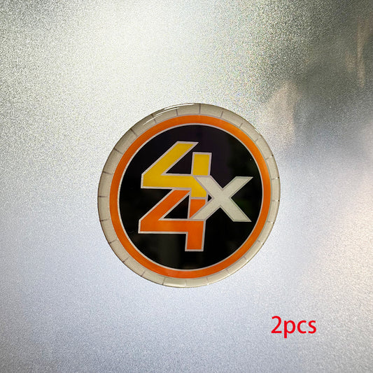 2Pc Fits 6-LUG 6lug 1500 SILVERADO SUBURBAN BLAZER Wheel Center Cap 4X4 EMBLEM