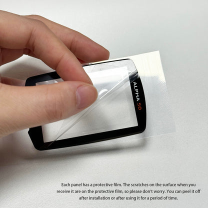 Protective Panel For GARMIN Astro 320 900 430 Alpha 50 Front Panel Glass Panel With Double-sided Tape Handheld GPS Part Replacement Repair