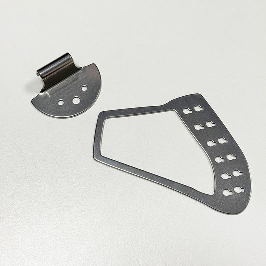 12-string Harp Tailpiece + Bracket to Replace R tp for Rickenbacker Electric Guitar 1.6mm Thick Steel Sheet Part