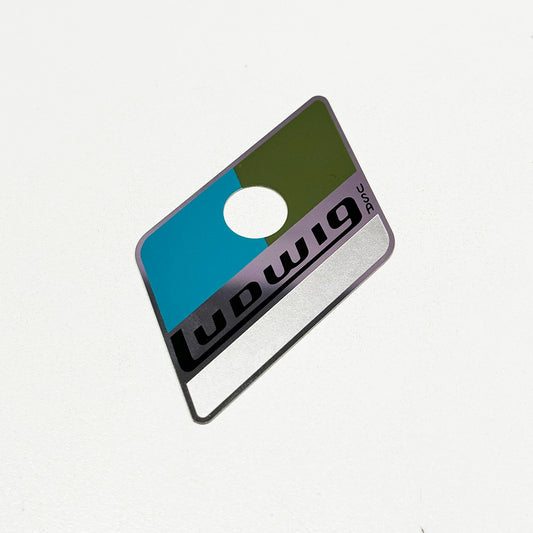 1970’s 1980's Drum Badge Pointy Ludwig Vintage CHICAGO ERA SNARE TOM BASS + DRUM Part