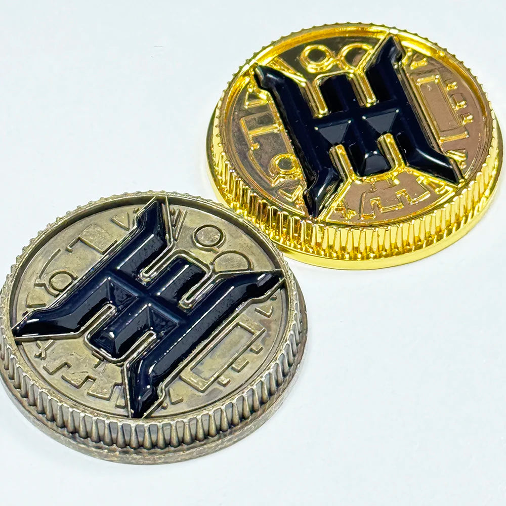 Legacy BLACK ZEO CRYSTAL Power Coin Gold / Weathered Metal Made for Bandai Ranger Legacy Morpher