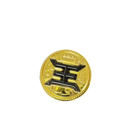 Made for Bandai Ranger Legacy Morpher Power Coin Gold Metal Legacy BLACK ZEO CRYSTAL