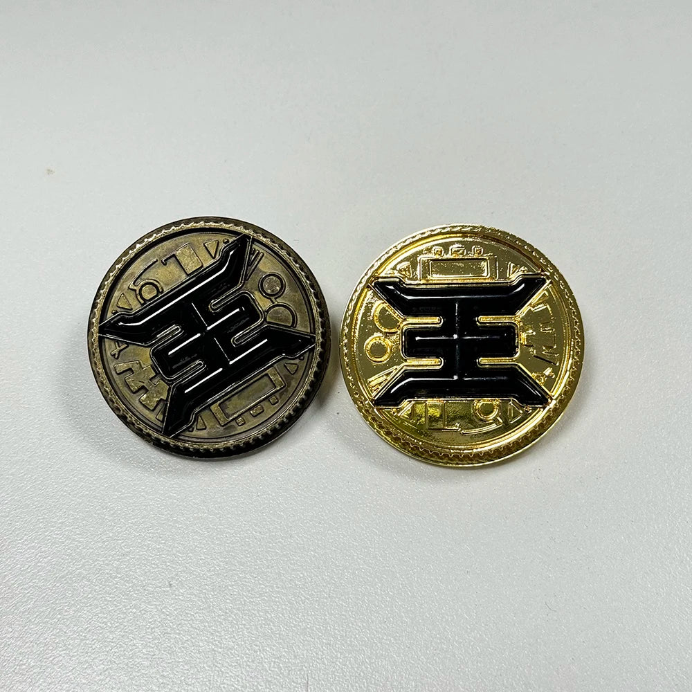 Legacy BLACK ZEO CRYSTAL Power Coin Gold / Weathered Metal Made for Bandai Ranger Legacy Morpher