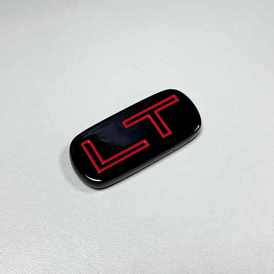 Red LT Nameplate Emblem Car Badge For 99-07 Silverado Suburban Backed with 3M Tape 2.5" x 1.2"