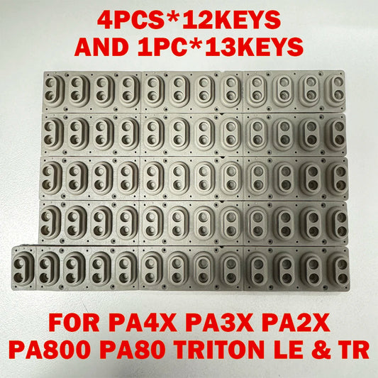 Conductive Rubber Strip Button For Korg PA4X PA3X PA2X PA800 PA80 TRITON LE & TR Rubber Key Contact Set 4x12P 1x13P