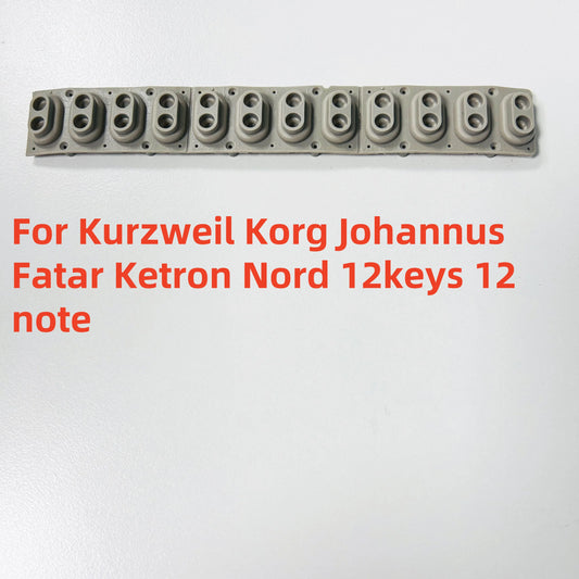 Conductive Rubber Key Contact Conductive Strip For Other For Kurzweil Korg Johannus Fatar Ketron Nord 12keys 12note