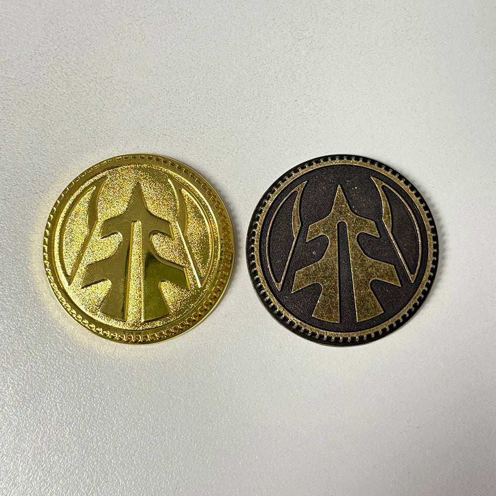 Legacy Tiger Power Coin-Gold Coin-Weathered Made for Legacy Ranger Morpher Cosplay