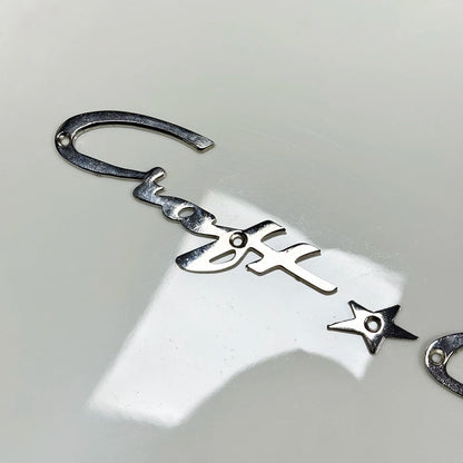 Chris * Craft Vintage Chrome Plated Logo Metal Badge Project/Restoration Small Version Interior Panel Marine Letter Markings
