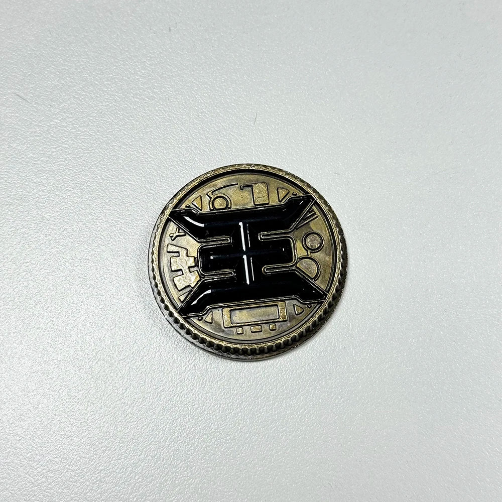 Legacy BLACK ZEO CRYSTAL Power Coin Gold / Weathered Metal Made for Bandai Ranger Legacy Morpher