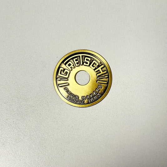 1950s 60's Gretsch Drum Round Badge Snare Tom Kick Vintage Part