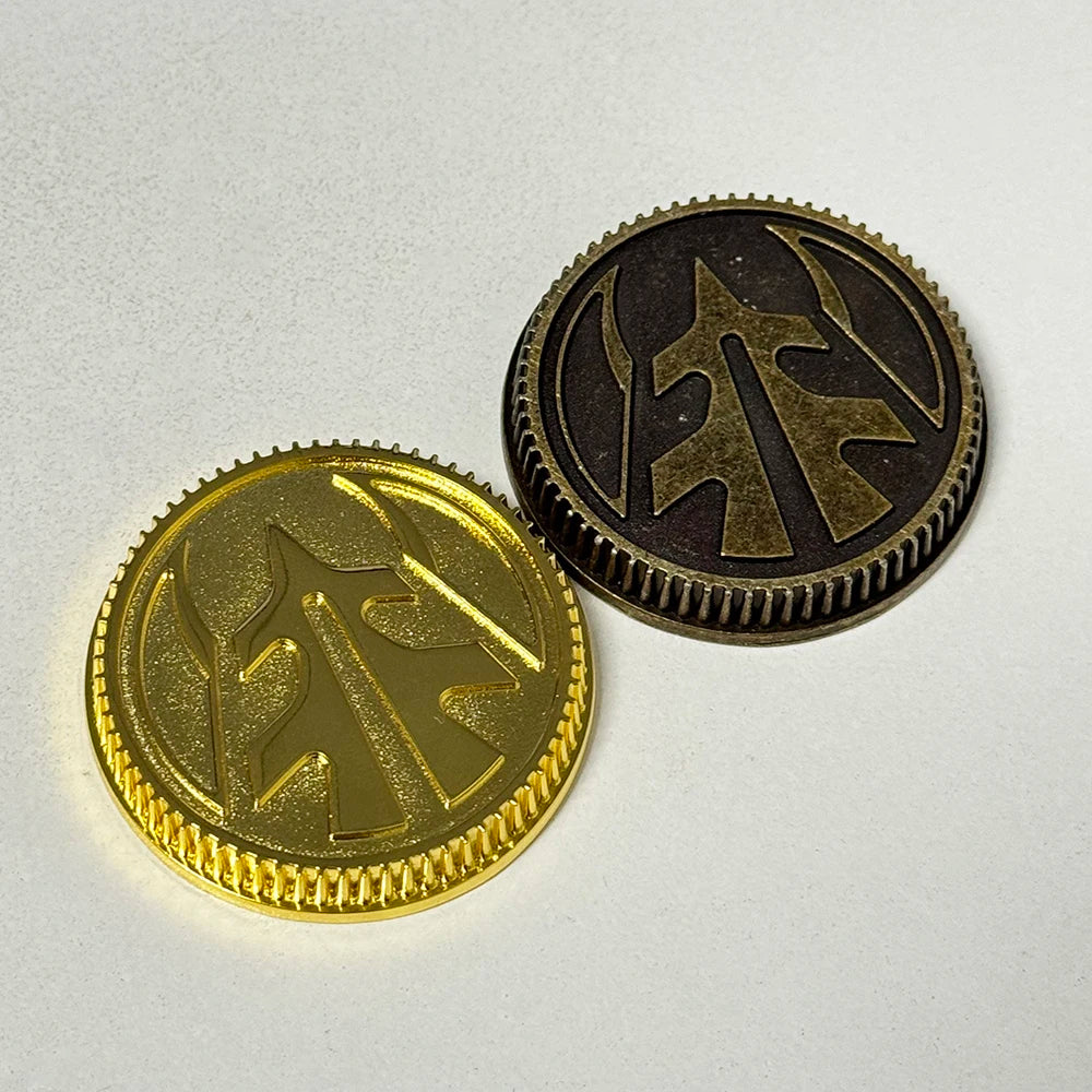 Legacy Tiger Power Coin-Gold Coin-Weathered Made for Legacy Ranger Morpher Cosplay