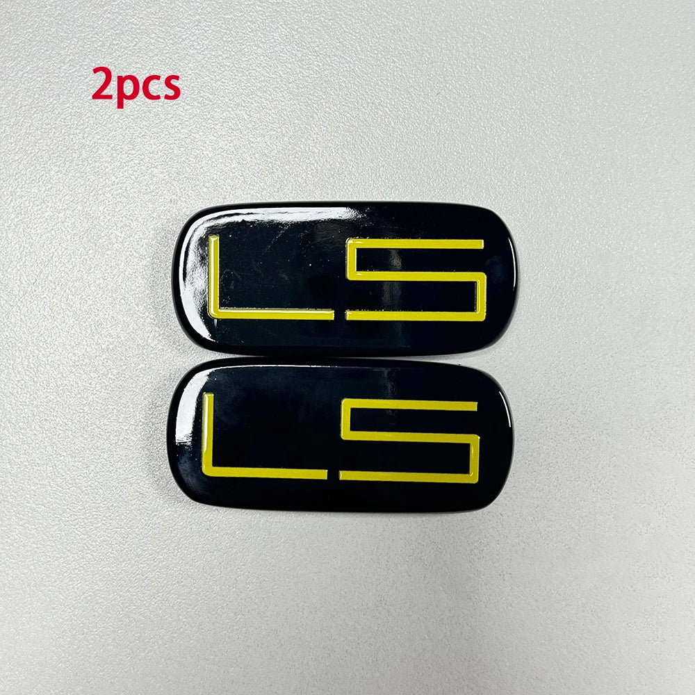 2Pcs Black Gold 99-07 Side Body LS Resin Emblem 3D Badge With Adhesive Backing Water Proof Replacement