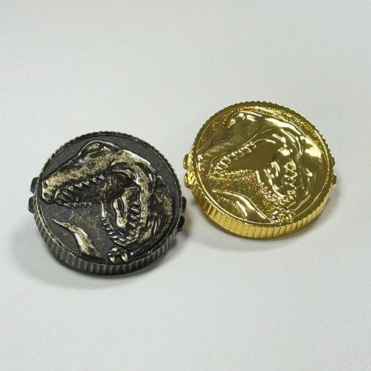 Only Applicable To Power Ranger Morpher Toy 1991 1992 93 T-REX Tyrannosaurus Vintage Power Coin Gold / Weathered Ranger Cosplay