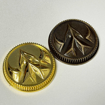 Legacy Drakkon Evolution Power Coin-Gold Coin-Weathered Made for Bandai Legacy Ranger Morpher