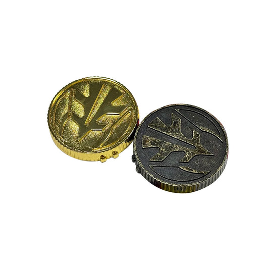 1991 1992 1993 TIGER Dino Power Coin Gold / Weathered Made For 91-93 Ranger Morpher Metal Part