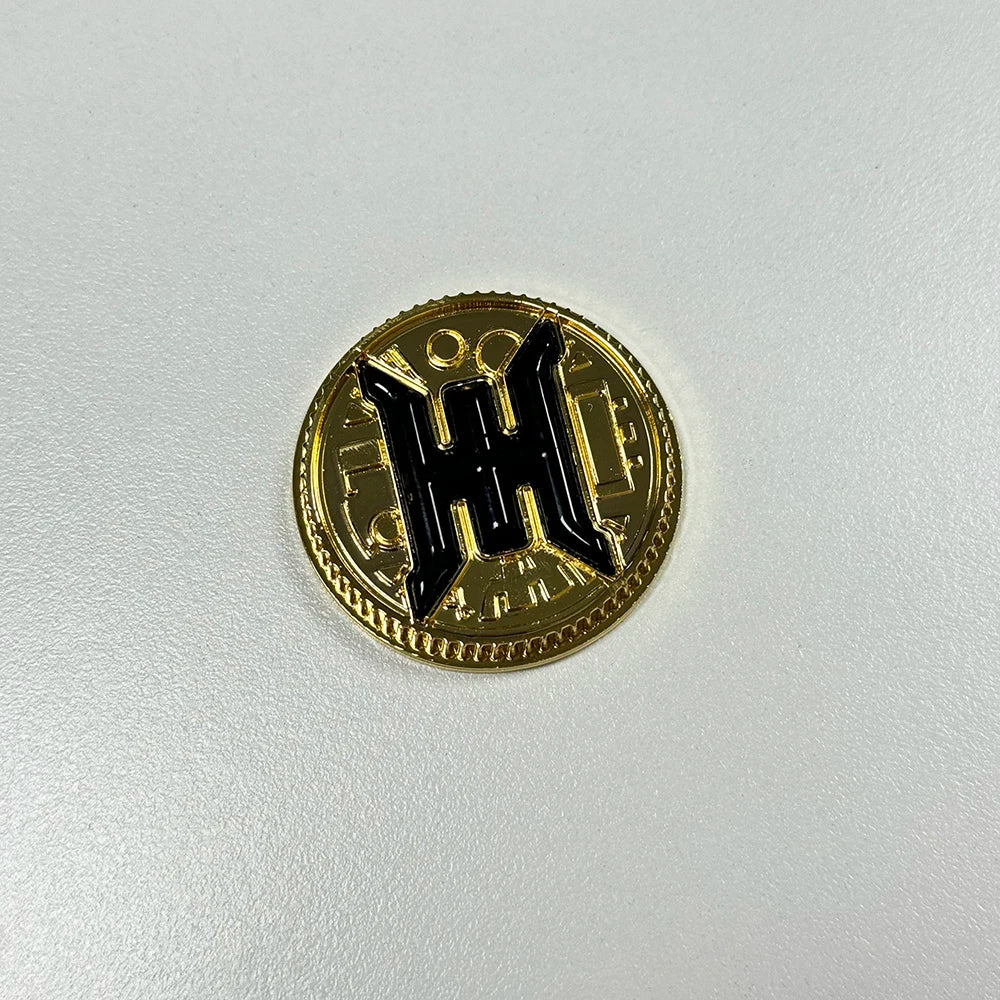Legacy BLACK ZEO CRYSTAL Power Coin Gold / Weathered Metal Made for Bandai Ranger Legacy Morpher