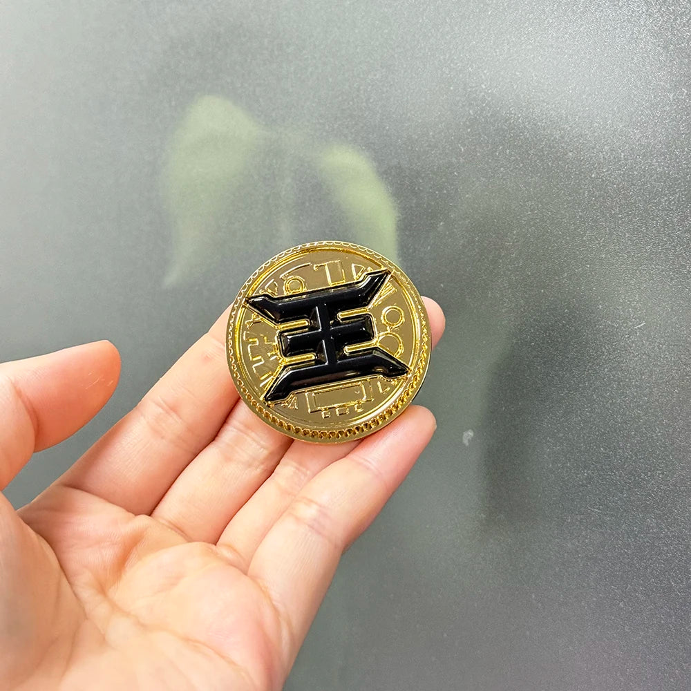Made for Bandai Ranger Legacy Morpher Power Coin Gold Metal Legacy BLACK ZEO CRYSTAL
