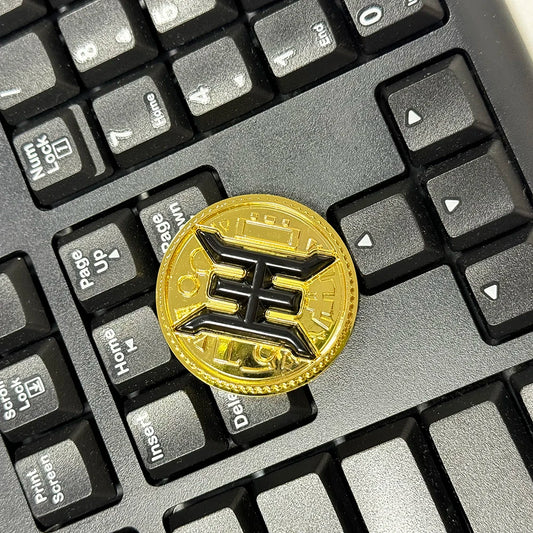 Made for Bandai Ranger Legacy Morpher Power Coin Gold Metal Legacy BLACK ZEO CRYSTAL