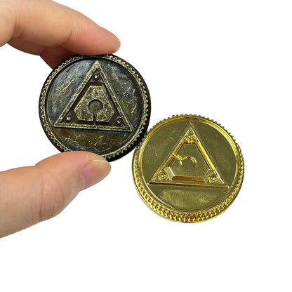 Legacy TURBO Power Coin Weathered / Gold Ranger Made for Bandai Legacy Ranger Morpher Cosplay Prop