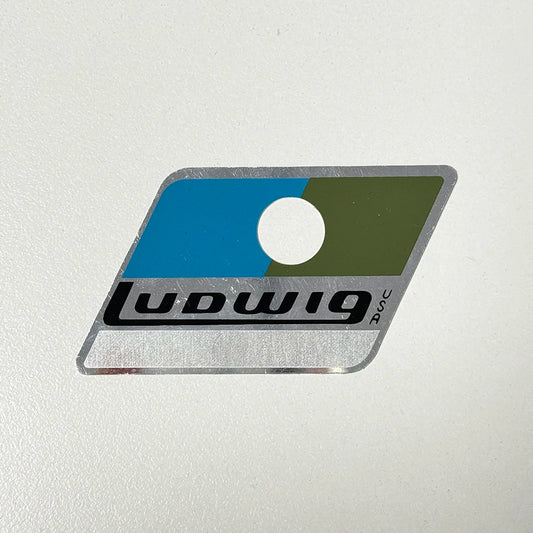 1970’s 1980's Drum Badge Pointy Ludwig Vintage CHICAGO ERA SNARE TOM BASS + DRUM Part