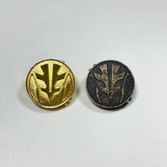 1991 1992 1993 TIGER Dino Power Coin Gold / Weathered Made For 91-93 Ranger Morpher Metal Part