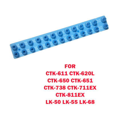Key Contact Conductive Strip Rubber For Casio CTK-611 CTK-620L CTK-650 CTK-651 CTK-738 CTK-711EX CTK-811EX LK-50 LK-55 LK-68