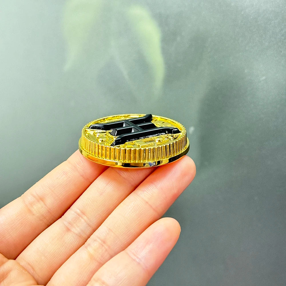 Made for Bandai Ranger Legacy Morpher Power Coin Gold Metal Legacy BLACK ZEO CRYSTAL