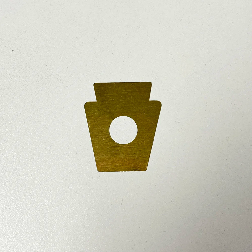 Ludwig Keystone Monroe Snare Drum Badge 80's 90's Without Grommet Logo Plate Emblem Vintage Part