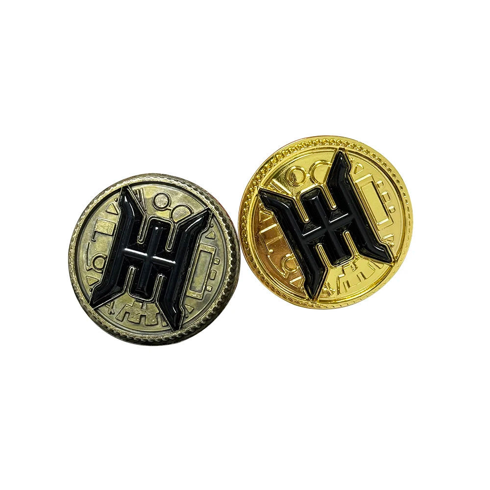 Legacy BLACK ZEO CRYSTAL Power Coin Gold / Weathered Metal Made for Bandai Ranger Legacy Morpher