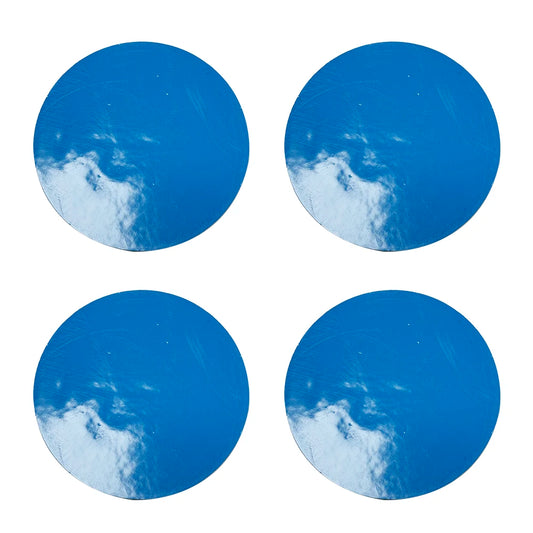 4pcs 1980-1996 FORD F150 BRONCO VAN Center Caps RED EMBLEM STICKERS BADGES LOGOS